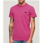 Superdry, T.Shirt Essential Logo EMB Tee, M1011245A, Echo Pink, M, Man, Adulto