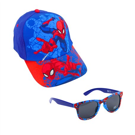 Marvel Spiderman Casquette et Lunettes de Soleil pour Garçon