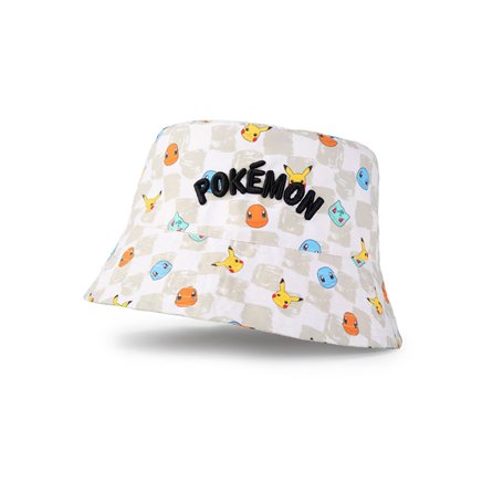 Pokémon Chapeau Bob de Personnage en Multi | Chapeau de Protection Solaire Unisexe pour Enfants | avec Pikachu