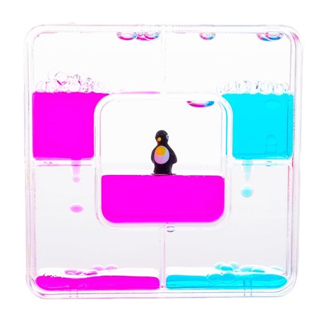 Liquid Sensory Square Penguin Timer pour l'Autisme