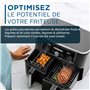 ONE Emporium Set de 2 Grilles pour Ninja Air Fryer – Compatible avec les Freidoras à Panier Double, Four et Micro-ondes – Access