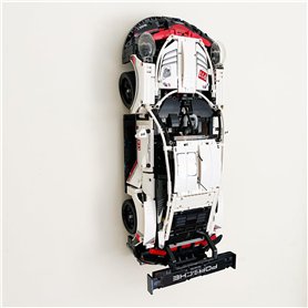 3Dudes & Dad Support mural compatible avec LEGO® Technic Porsche 911 RSR – Crochet de rangement conçu sur mesure pour l'ensemble 3Dudes & Dad Support mural compatible avec LEGO® Technic Porsche 911 RSR – Crochet de rangement conçu sur mesure pour l'ensemble
