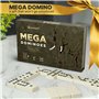 Set de Dominos Méga Large de 7,6 cm pour Adultes et Enfants – Dominos Double 6, Jeu de Société Classique – Set Double Six de 28 