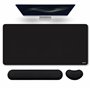 NOJITEK Tapis de Souris XXL 900x400x3 mm avec Repose-Poignet Souris & Clavier | Grand Tapis Ergonomique pour Bureau