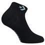 Converse 3 Paires Chaussettes Quarter - Soutien Voûte Plantaire - Polyester - Unisexe (Noir, 35-38)