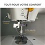 EFFEKTIV - Machine à coudre compacte portable et polyvalente Simplifika 15 m | 15 points fonctionnels | Table d'extension et cou