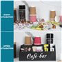 Winter Shore Rangement Cafe en Bois pour Comptoir - Aménagement Coin Cafe & Accessoires pour Bureau Moderne - Organisateur cafe 