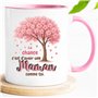 Cadeau Touchant pour Maman | "La chance c’est d’avoir une Maman comme toi" – Mug Fête des Mères Émotion | Tasse Cadeau Famille B