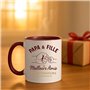 JungleMug – Cadeau fête des pères papa | Tasse Papa & Fille Meilleurs Amis Pour Toujours | Mug original pour homme | Idée cadeau