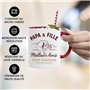 JungleMug – Cadeau fête des pères papa | Tasse Papa & Fille Meilleurs Amis Pour Toujours | Mug original pour homme | Idée cadeau