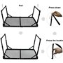 TIYASTUN Table de camping pliable, table de pique-nique portable, petite table pliante avec plateau en maille résistant à la cha