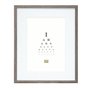 DEKNUDT FRAMES Cadre photo avec passe-partout pour 1 photo - Bois MDF - pour accrocher ou poser -S66K (Bois gris, 13 x 18 cm)