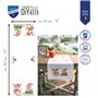 VERVACO Kit Point De Croix Pré-Imprimé Chemin De Table GNOME ET RENNE Broderie Kit Complet Adulte Loisir Créatif Maison Decorati