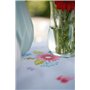 Vervaco Kit Broderie Pré-Imprimé Chemin De Table FLEURS DE PRINTEMPS & PAPILLON Complet Set DIY Adulte Decoration Manuelle Loisi