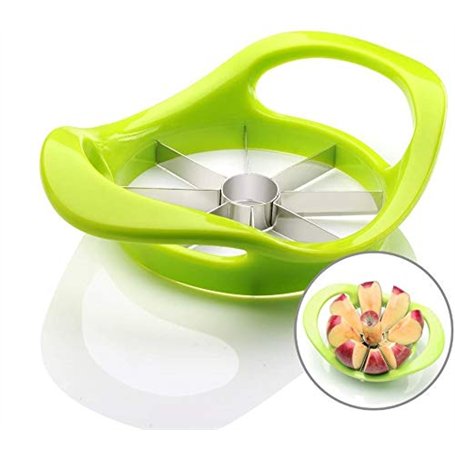 Vide-Pommes Fruit Corers Divider en Acier Inoxydable Durable Métal Apple Cutter Trancheuse À Fruits Poignée Ergonomique Cuisine