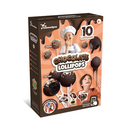 Science4you Fabrique de Sucettes en Chocolat pour Enfants 8+ – Kit de Fabrication de Chocolat pour Faire Vos Propres Sucettes et