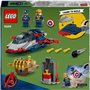 LEGO | Marvel 76319 Captain America contre Thanos - Jouet Avion pour Enfants des 4 ans
