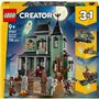 LEGO Creator 3-en-1 Le Manoir Hanté - Jouet Maison se Transformant en Set de Bateau ou de Train Hanté - Inclut 5 Minifigurines -