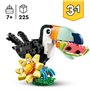 LEGO Creator 3-en-1 31173 Animaux Sauvages : le Toucan Tropical - Jeu des 7 ans
