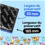 Sinful Regular Préservatifs Lot de 100 - Standard Preservatifs lot 100 - Preservatif Homme - 185 mm de Long, 53 mm de Large - Co