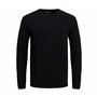 T-shirt à manches longues homme Jack & Jones ehill Knit Noir