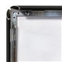 DisplayLager - 5 Cadre à Clipser A2, 5 pièces, Noir | Cadre pour Affiches avec Profil en Aluminium argenté de 25 mm | avec vitre