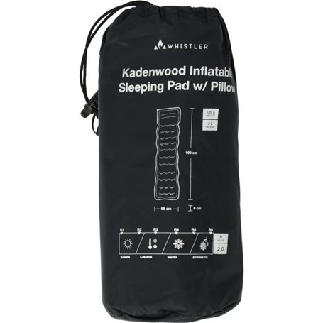 Matelas gonflable - WHISTLER - Kadenwood - Nylon robuste -  Oreiller intégré