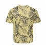 T-shirt à manches courtes homme Only & Sons Onskash Reg Leaf Aop Doré