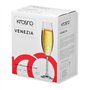Krosno Flute Cristal de Champagne Verre | Lot de 6 | 200 ML | Collection Venezia | Parfait la Maison, Les Restaurants, Les Fêtes