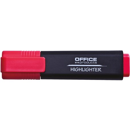 OFFICER PRODUCTS Lot de 10 surligneurs lumineux Couleur : rouge/surligneur Encre non toxique