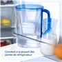 Wessper Carafe Filtrante avec Filtre, Carafe pour porte de réfrigérateur 2,7 L, Cartridges avec Charbon Actif et Résine échangeu