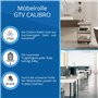 GTV - Roulettes pour meubles CALIBRO | Roulettes pivotantes | Roulettes pour meubles | sans frein | Diamètre 75 mm | en plastiqu
