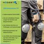 Högert Technik - Genouillères EIB PP | noir/gris uni (2 pièces/paquet) | genouillères professionnelles | pour artisans professio