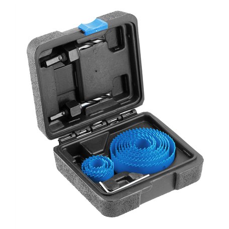 Högert Technik Lot de 14 scies cloches en acier au carbone.