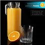 KADAX Pichet en Verre, Élégante Carafe pour Sublimer le Service de Boissons Fraîches telles que l'Eau, le Jus et la Limonade, Cr