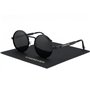 KINGSEVEN Lunettes de soleil polarisées rondes pour homme et femme au style rétro I John Lennon Steampunk Lunettes avec monture