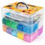 Benny Beads Lot de 24 000 perles à repasser de taille moyenne 5 mm, 20 couleurs vives avec plaques et accessoires, kit de bricol
