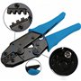 Retoo Pince a Sertir pour Cosses de Câble 0,5~6 mm² Sertissage Précis Outils de Sertissage pour Embouts Electriques Isolated Cli
