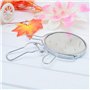 Retoo Miroir cosmétique double face avec grossissement 1x et 2x - Miroir de maquillage argenté - Miroir de table pivotant à 360°