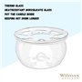 Wilmax - Réchaud - Chauffe-café et Chauffe-thé en Verre borosilicaté - Maintient la température de la Boisson - Lavable au Lave-