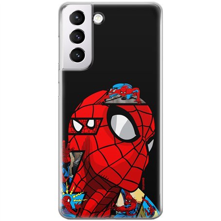 ERT GROUP Coque de téléphone Portable pour Samsung S21 Plus Original et sous Licence Officielle Marvel Motif Spider Man 042 Parf