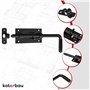 KOTARBAU Verrou de porte - Verrou de porte - Verrou de porte - Verrou de porte - Verrou de porte sectionnel - 320 mm
