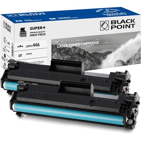 BLACK POINT Lot de 2 Cartouches de Toner pour CF244A - Noir - 15% d'efficacité en Plus pour HP: Laserjet Pro MFP M28A Laserjet P