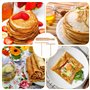 3 Pcs Spatule Crepe En Bois De Hêtre, Forme en T Spatule A Crepe Rake Crepe Spreader, Facile à Nettoyer Rateau Crepe, Etaleur Cr