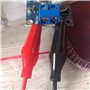 10pcs Soudé Fils de Test avec Pinces Crocodiles Câble de Test Isolé Clips à Double Extrémité, 50cm (Rouge, Noir)