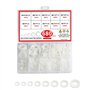 Lot de 680 rondelles en plastique M2 M10 - Blanches - Rondelles d'écartement en nylon - 10 tailles - Rondelles d'étanchéité plat