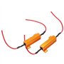 Dingln Resistance,2pcs 50W 8ohm Bobiné Résistance De Charge Decoder Fix Ampoules Hyper Flash Turn Signal Clignotants