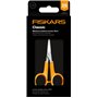 Fiskars Classic Ciseaux de Manucure, Courbés, Pour Droitier et Gaucher, LongueurTotale : 10 cm, Poignée Ergonomique Améliorée, A