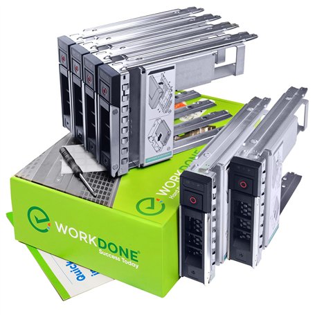 WORKDONE Pack de 6 - Caddy Disque Dur 3