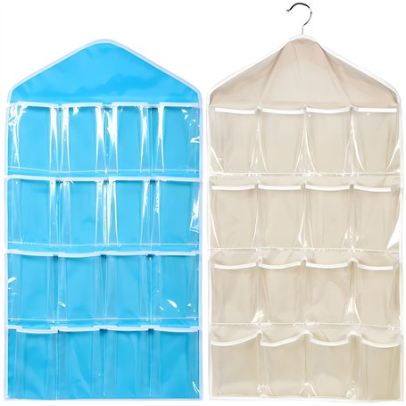 2 Ensembles Colonne de Rangement Suspendue en Tissu